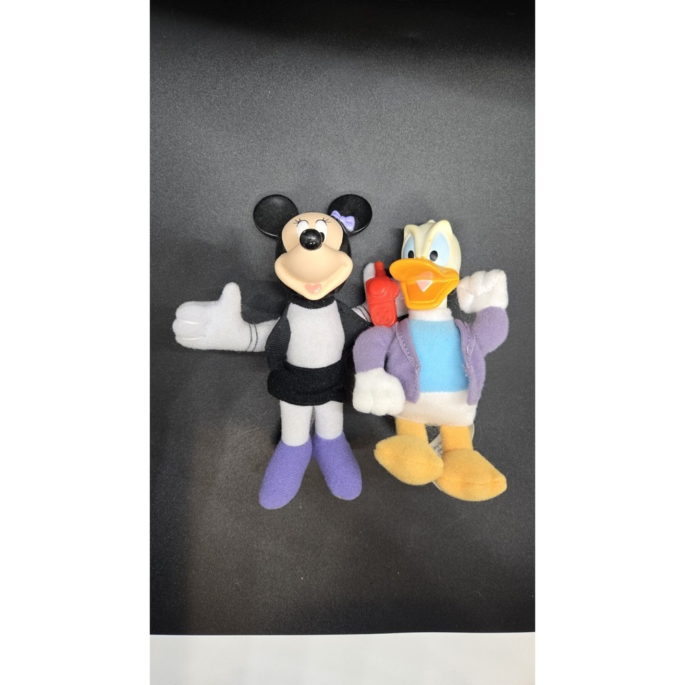 VINTAGE Disney House of Mouse‎ Minnie & Donald Plush Figure McDonalds Toy Lot